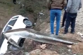 Düzce Yığılca yolunda kaza: Virajı alamadı