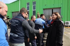 Eskişehirde Başkan Ünlüce personelle bayramlaştı