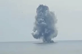 Ordu Ünyede kıyıya vuran insansız deniz aracı kontrollü patlatıldı