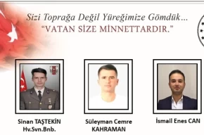 Cumhurbaşkanı Erdoğandan helikopter kazasındaki şehitlere taziye mesajı