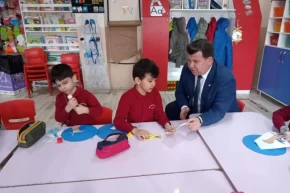 Keşanda Müdür Kemikten Raşit Efendi İlkokuluna ziyaret