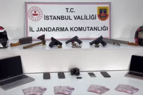 İstanbulda organize suça 5 tutuklama