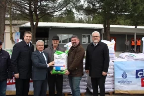 İstanbul Büyükşehirden çiftçilere girdi ve araç desteği