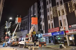 Kayseri sokaklarına LEDli düzenleme