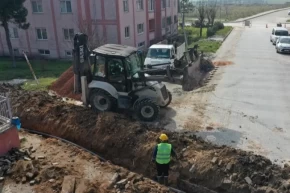 BASKİ Manyasta yıllanmış içme suyu hattını yeniledi