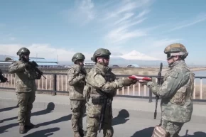 Nahçıvan askerleri tatbikat için Türkiyede