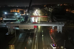 Başiskele Kavşağında ‘78 tonluk gece mesaisi