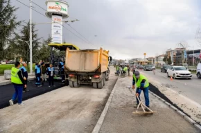 Malatyada çevreyolu yan yolları yenileniyor