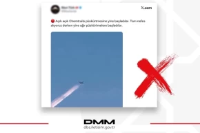 DMMden kimyasal püskürtme iddialarına yalanlama... Görüntüler doğal uçak izleri