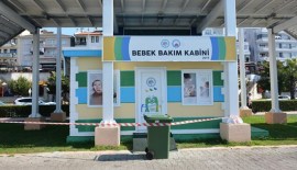 Sahile bebek emzirme kabini