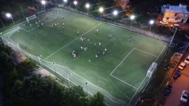 MHPli Başkan Yılmaz Alaplıya futbol sahası yaptırdı