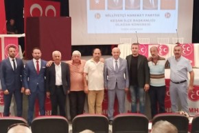Keşan MHPde Adnan İnan güven tazeledi