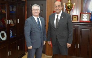 Erdemir Genel Müdürü Pekerden Başkan Demirtaşa ziyaret